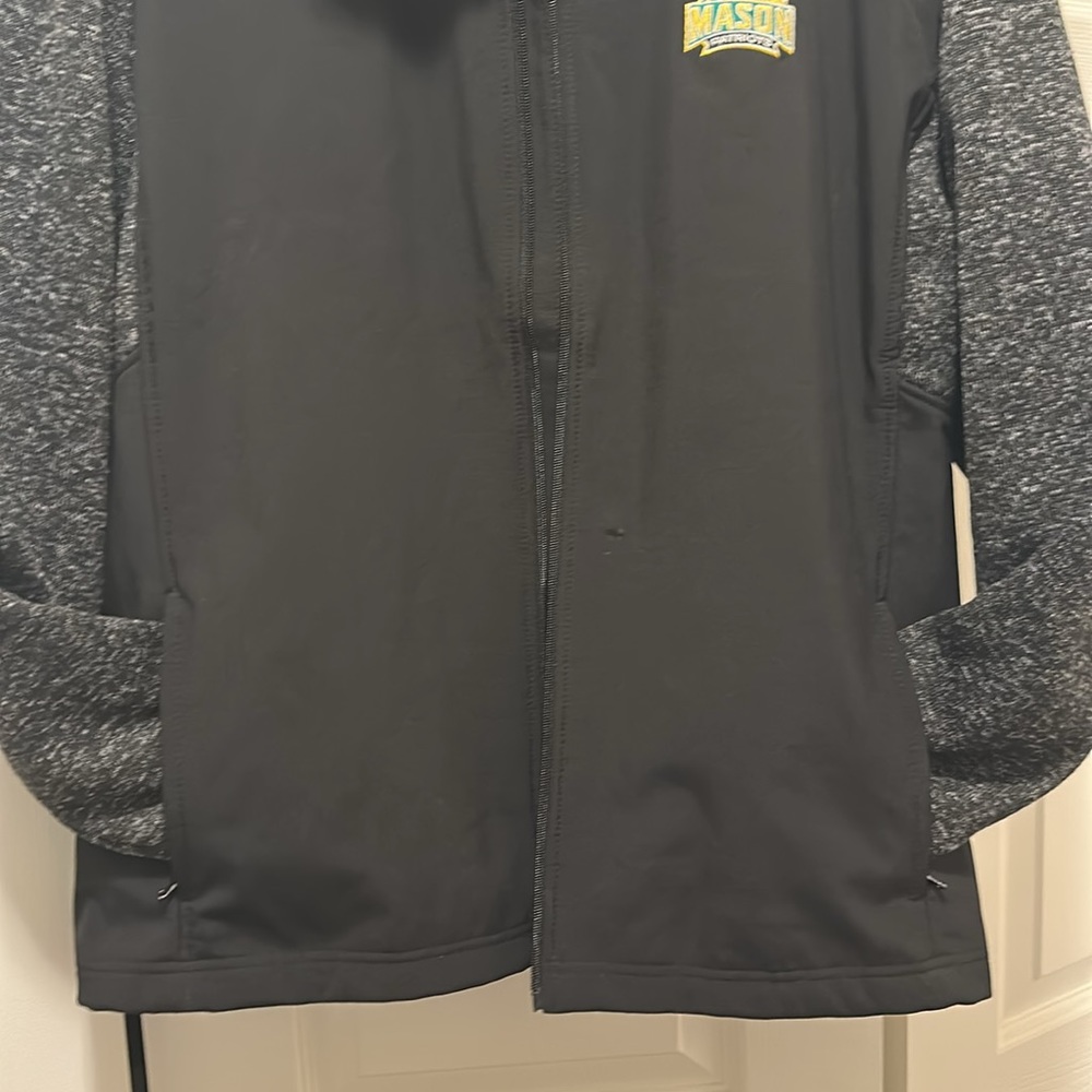 MENS Jacket VANTAGE Black & Gray GEORGE MASON Zip Pockets Chin Guard SZ XXL - Picture 10 of 10